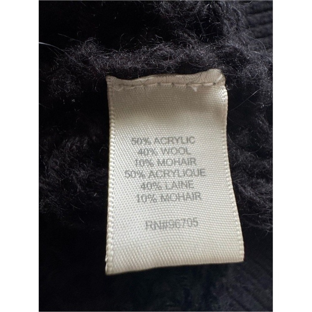 Rebecca Taylor Black Wool blend Textured Fringe Knit Sweater Vest Size Small - Picture 8 of 12